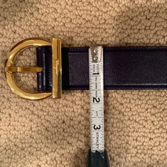 Belt, Salvatore Ferragamo, NWOT, purplish blue - Picture 7 of 7